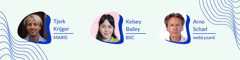 Speakers Tjekr Kriger, Kelsey Bailey, Arno Sharl